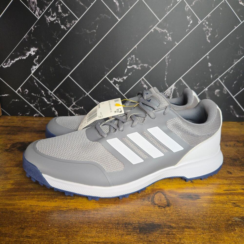 Adidas Tech Response SL Golf Shoes Mens 11 Wide Gray White EG5295 New Tags